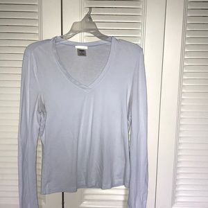 Long sleeve, light blue shirt
